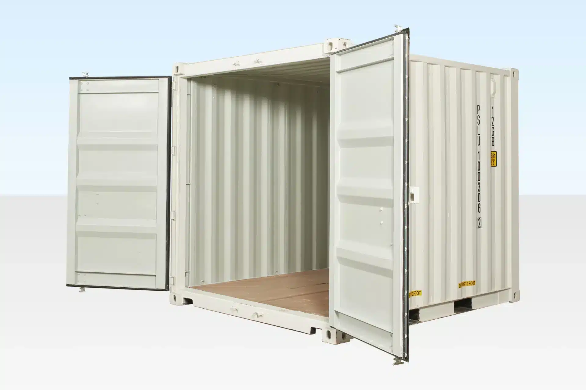10Ft X 8Ft Shipping Container (One Trip) – White 10Ft X 8Ft Shipping Container (One Trip) – White - Image 3