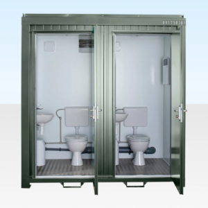 1+1 Double Mains Toilet 8Ft x 5Ft (Bottle Green)