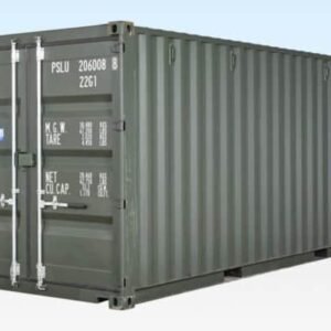 20ft Dark Green Shipping Container – One Trip ISO Standard | Wind & Watertight Storage