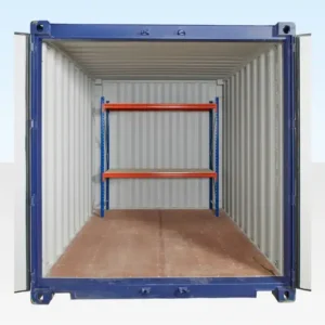 Adjustable, Heavy Duty Two Tier Racking For Rear Of Container