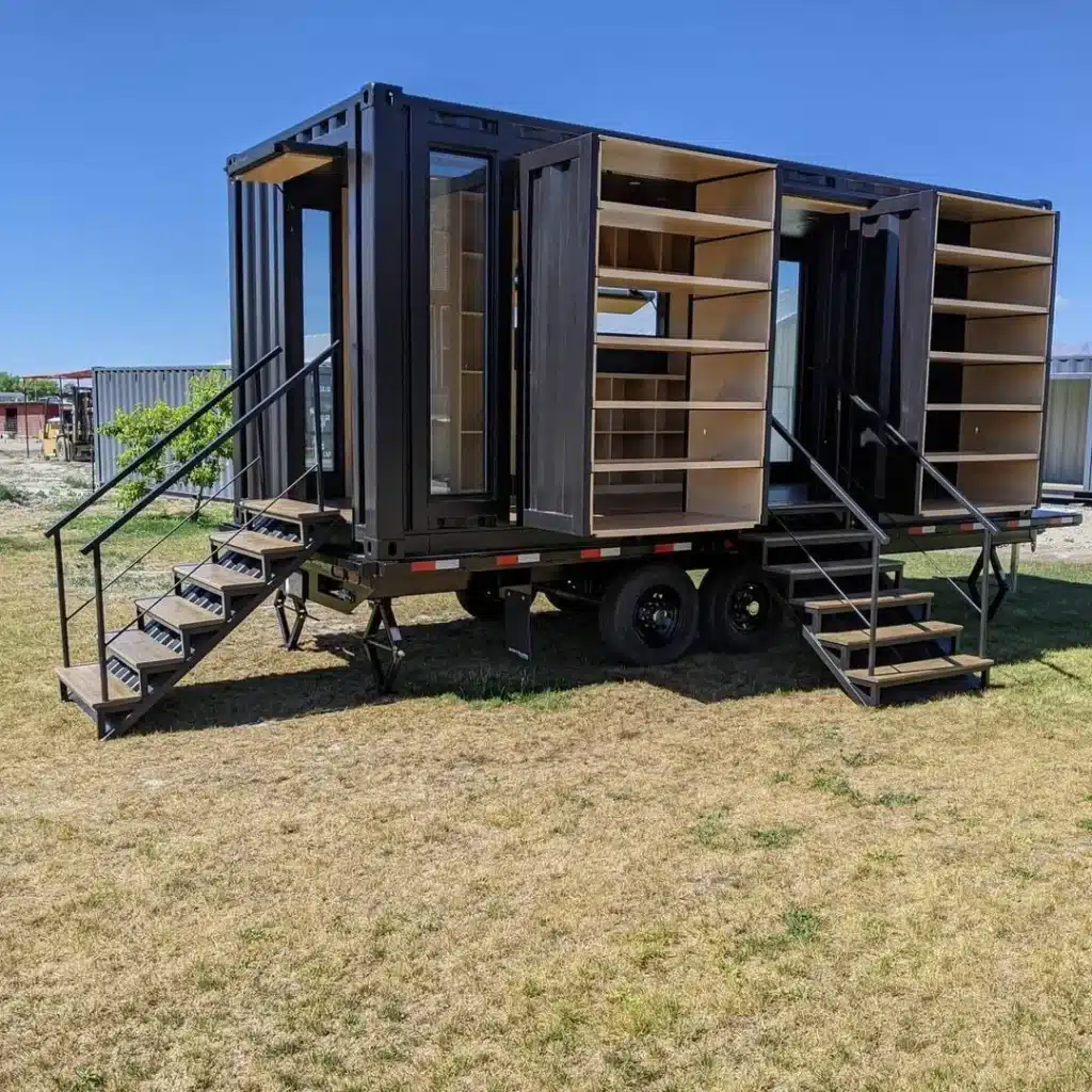 Custom 20ft Shipping Shopping Container on Wheels