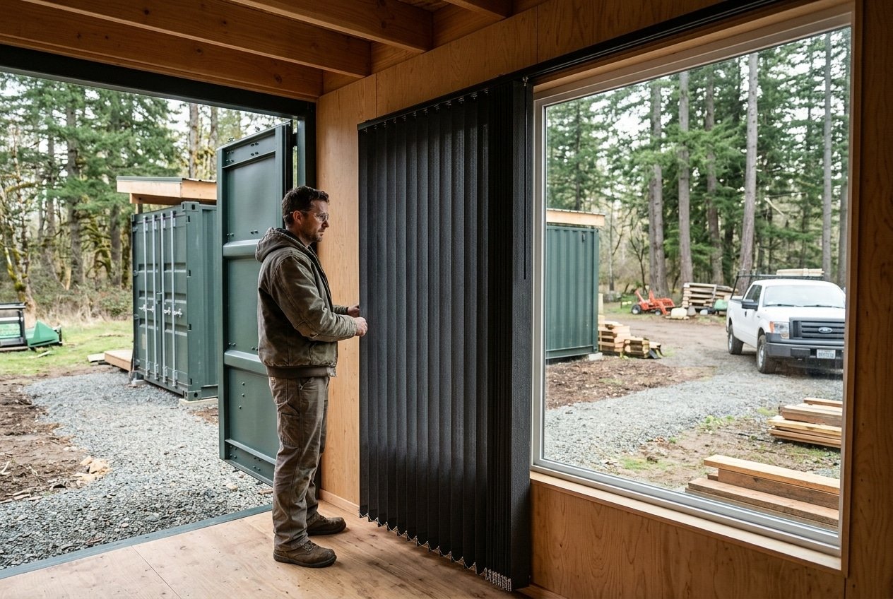 Featured image for The Best Vertical Blinds for a Jackleg Cabin