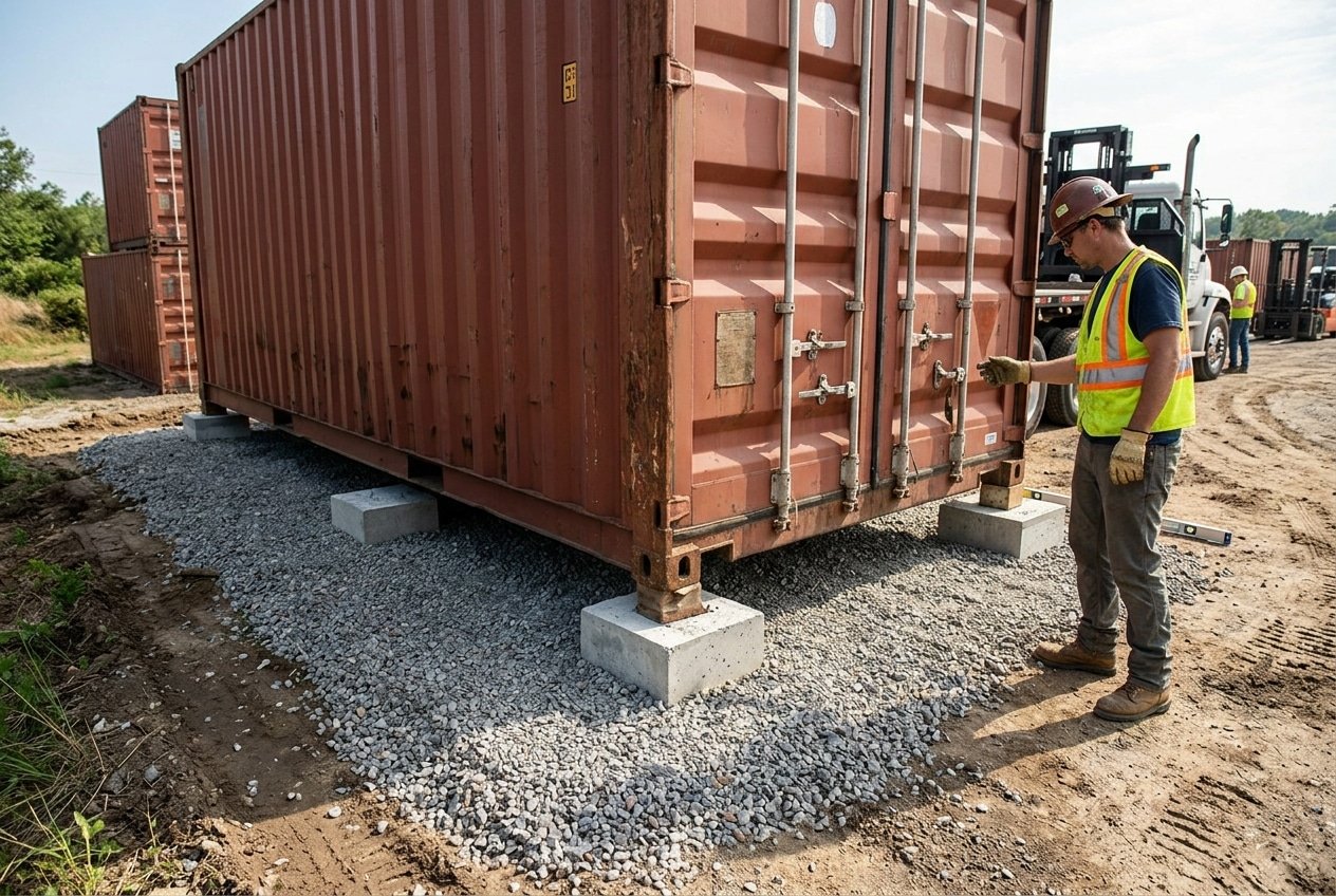 Featured image for 5 Steps for Proper Shipping Container Ground Preparation