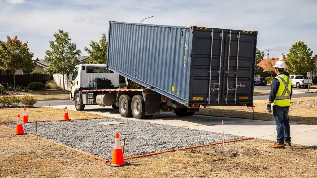 How a 20ft Container Delivered Process Works