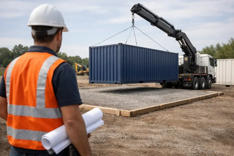 How to Prepare a Container Delivery Site