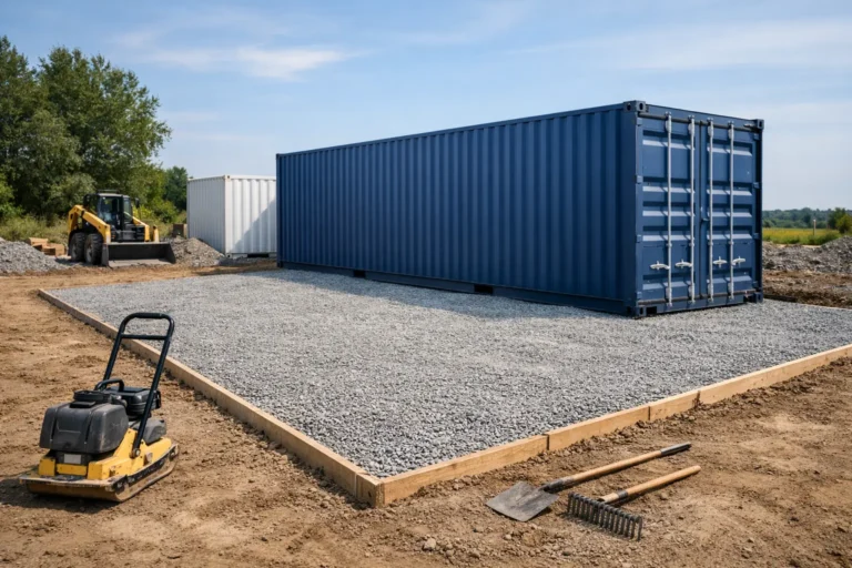 How to Prepare Ground for Shipping Container