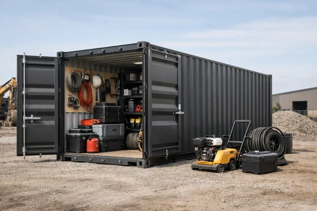 Shipping Container for Equipment Storage