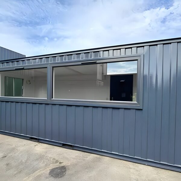 Portable Building Windows 21ft x 8ft Custom Cabin Office / Canteen | Picture Windows | Portable ...
