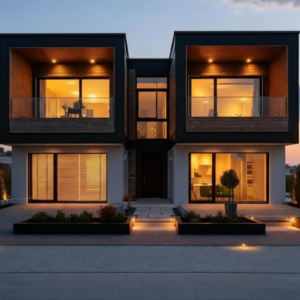 Luxury Modular Container Home with panoramic windows