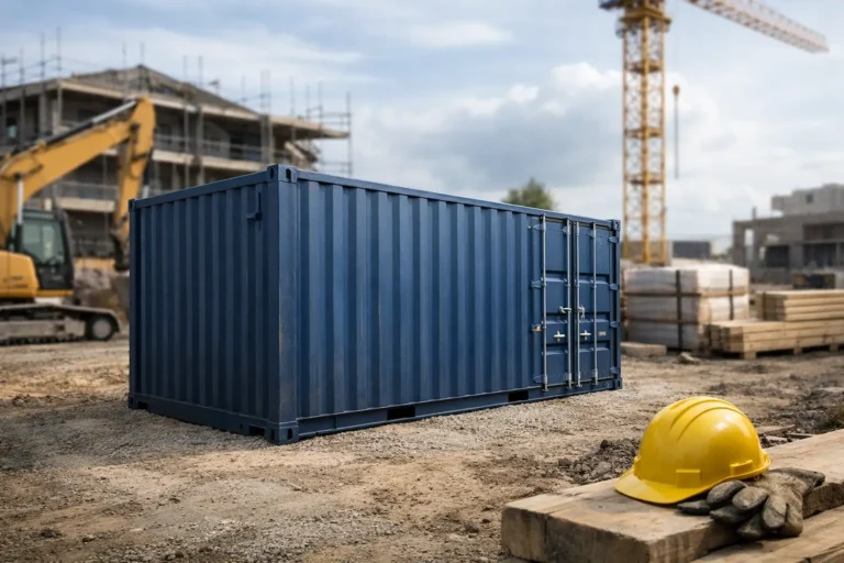 Shipping Container for Construction Site Storage
