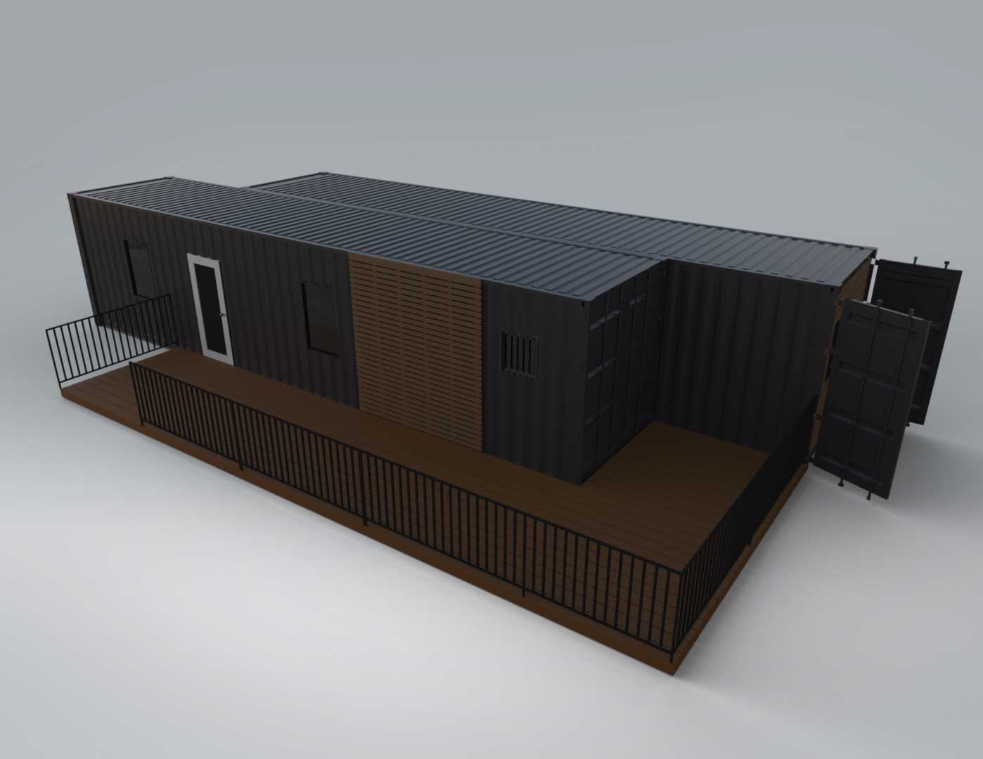 Luxury 2 Bedroom Shipping Container Home | The Clark | Two 40ft Containers Luxury 2 Bedroom Shipping Container Home The Clark Built From Two 40ft High Cube Containers