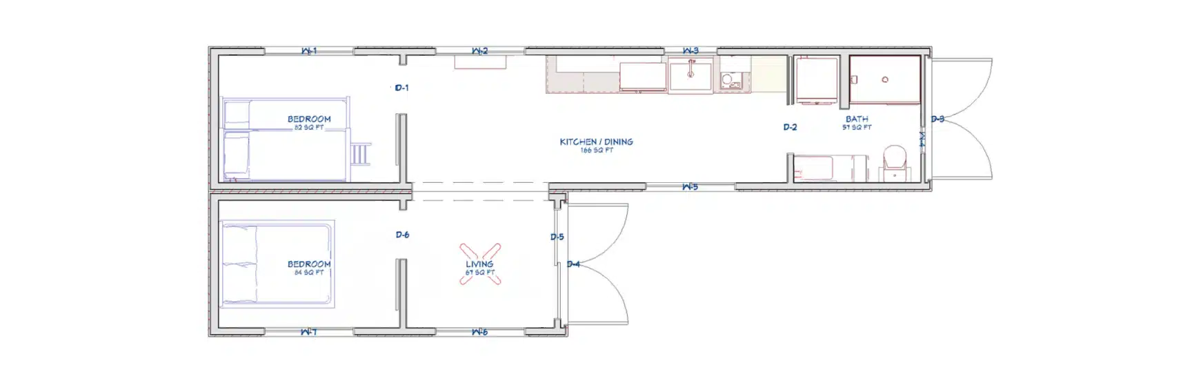 Luxury 2 Bedroom Shipping Container Home | 40ft + 20ft Modern Container House | The Fulton Luxury 2 Bedroom Shipping Container Home | 40ft + 20ft Modern Container House | The Fulton - Image 14