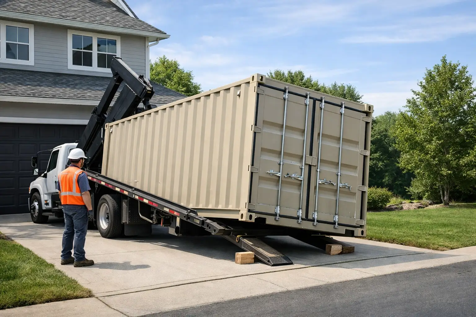 Can a Container Be Delivered to Driveway?