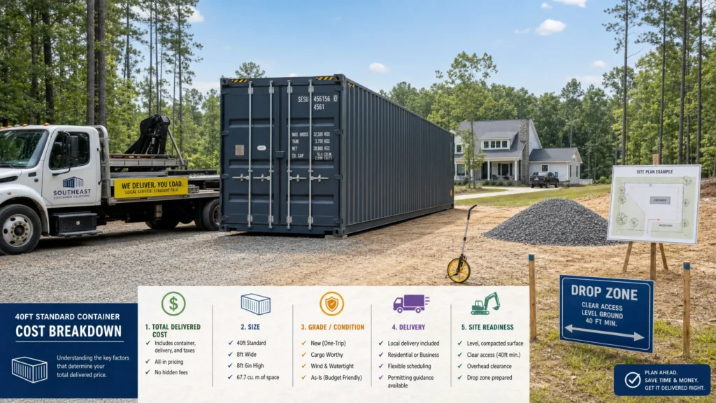 Container Cost Explained by Size, Grade, and Delivery