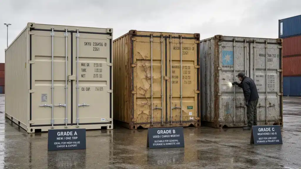 Storage Cargo Containers: Which Grade Fits Your Needs?