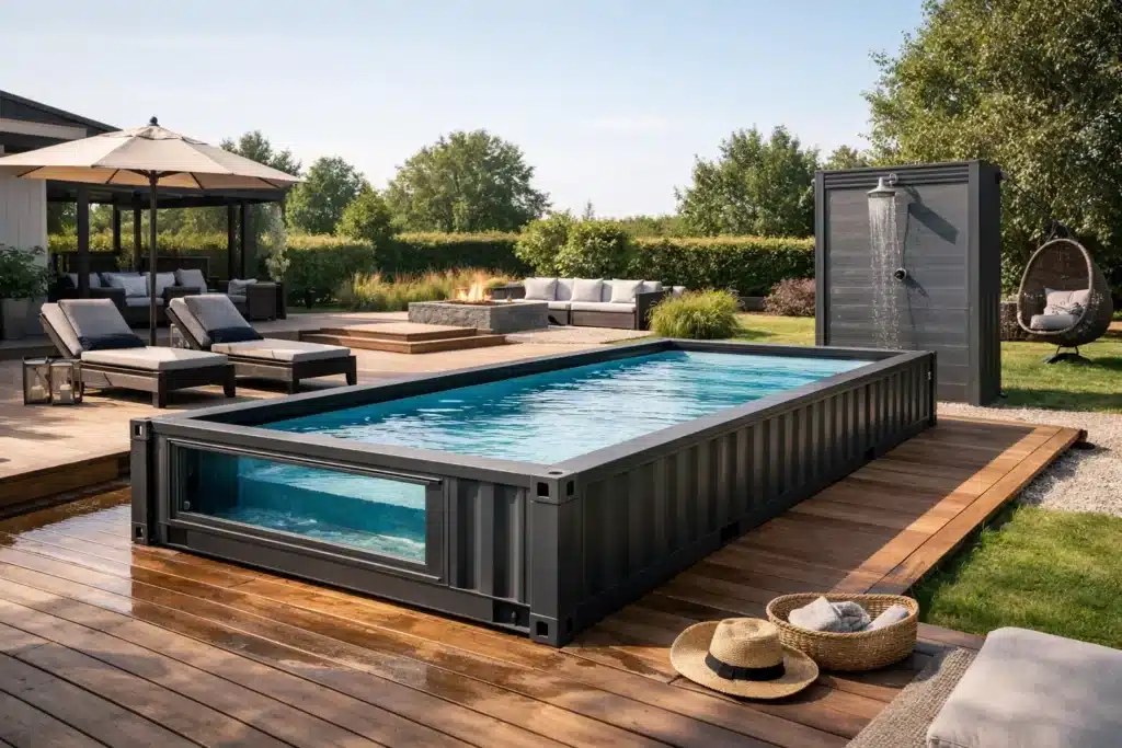 10 Container Pool Backyard Examples That Work