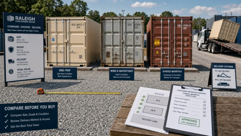 How to Compare Cargo Containers for Sale Locally - Main Image