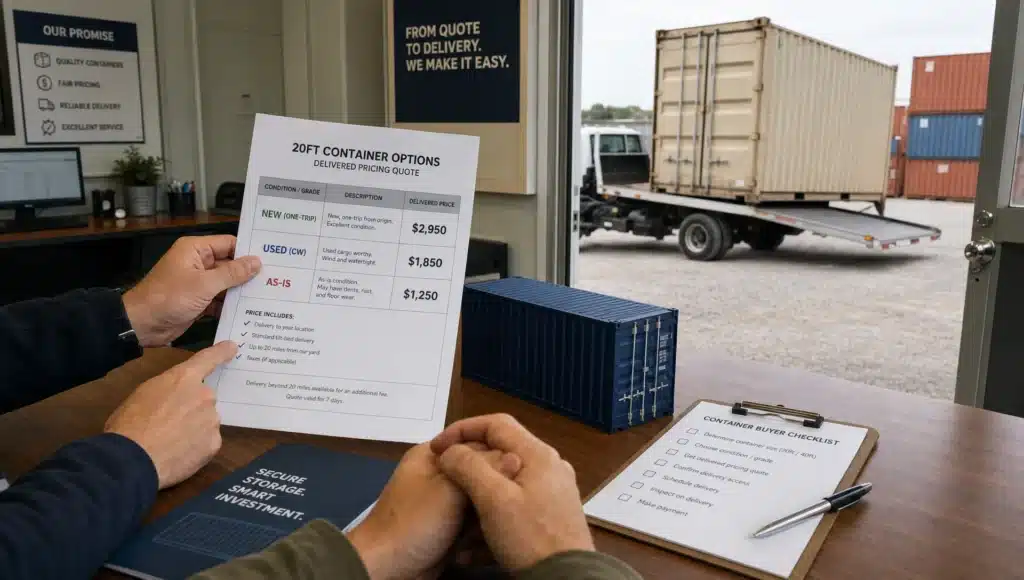 How to Shop 20 Foot Containers for Sale Locally