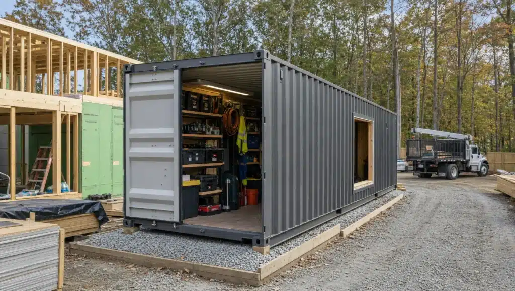 Recycled Shipping Containers for Storage and Builds