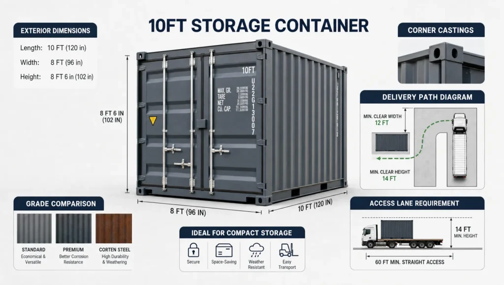 10ft Shipping Containers for Sale: Uses, Costs, and Delivery