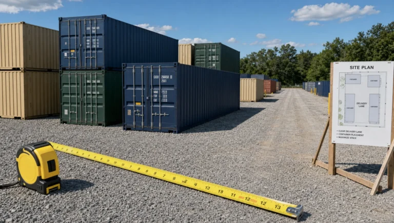 Shipping Container Square Footage by Size - Main Image