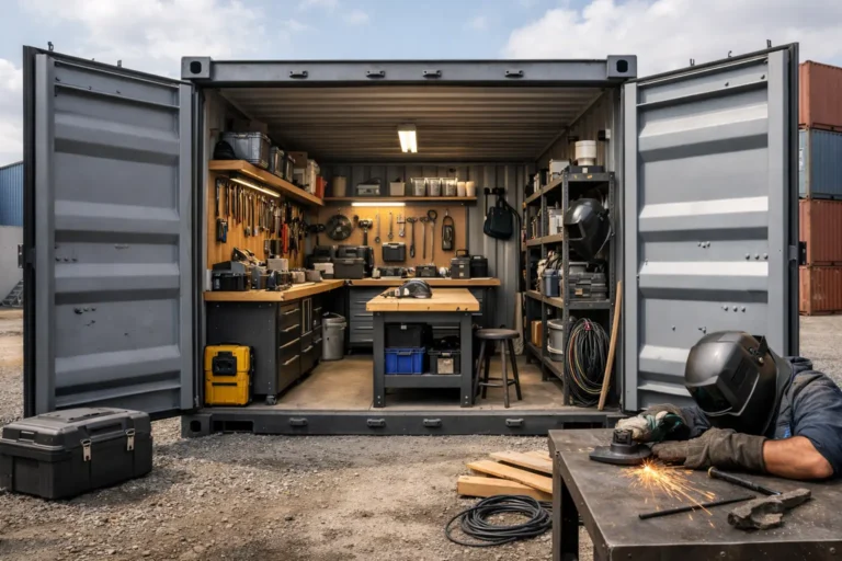 Shipping Container Workshop Setup That Works