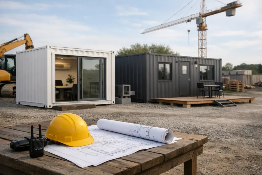 Storage Container Office Planning for Job Sites