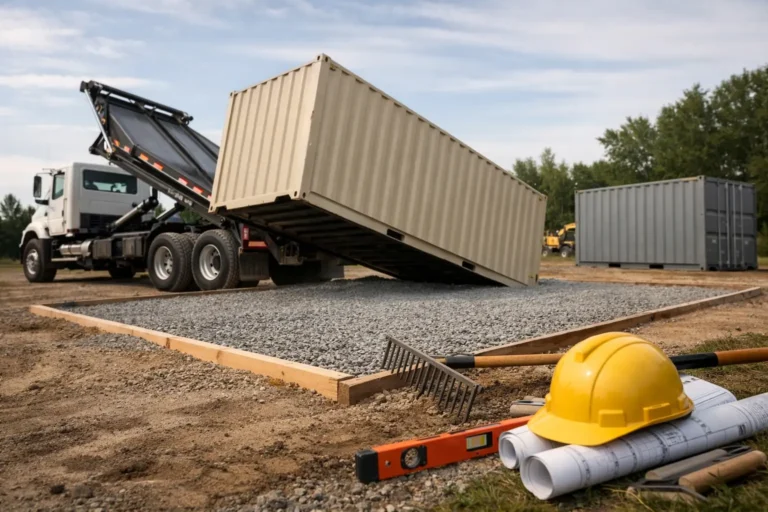 Tilt Bed Container Delivery Site Prep Guide