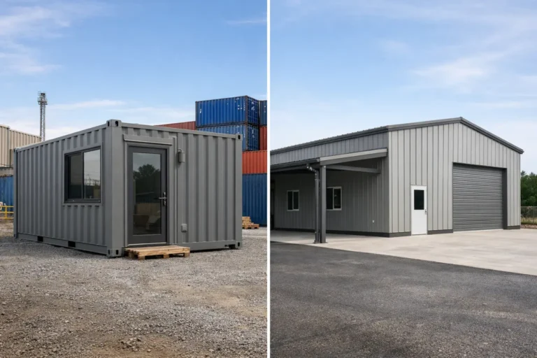Shipping Container Versus Metal Building