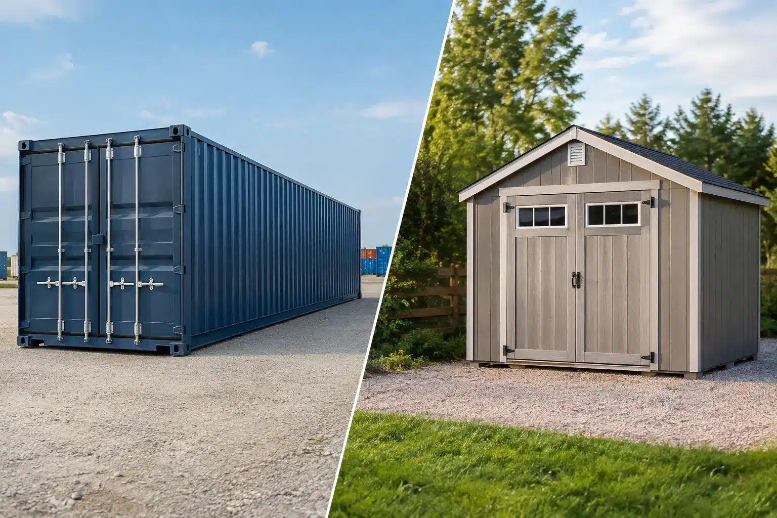 Shipping Container Versus Portable Shed Which Fits Best?